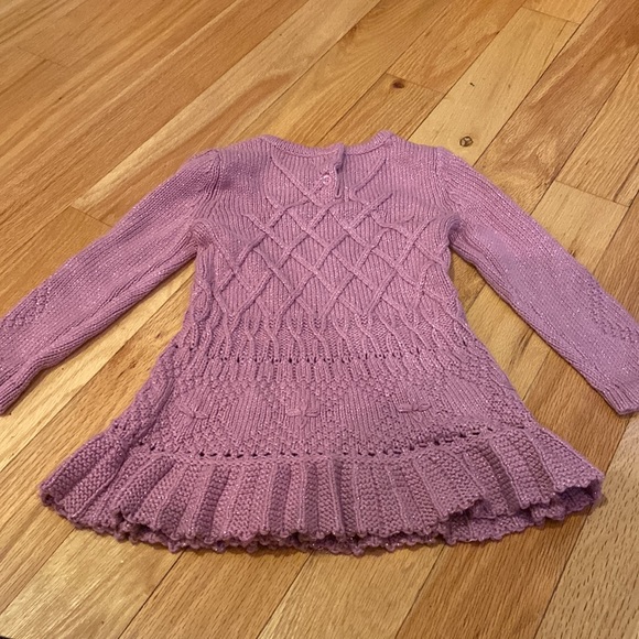 Savannah lavender sweater dress with lurex. - Picture 2 of 3